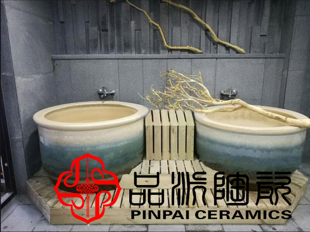 景德镇手工温泉日式泡澡缸颜色釉变陶瓷大缸洗浴大缸