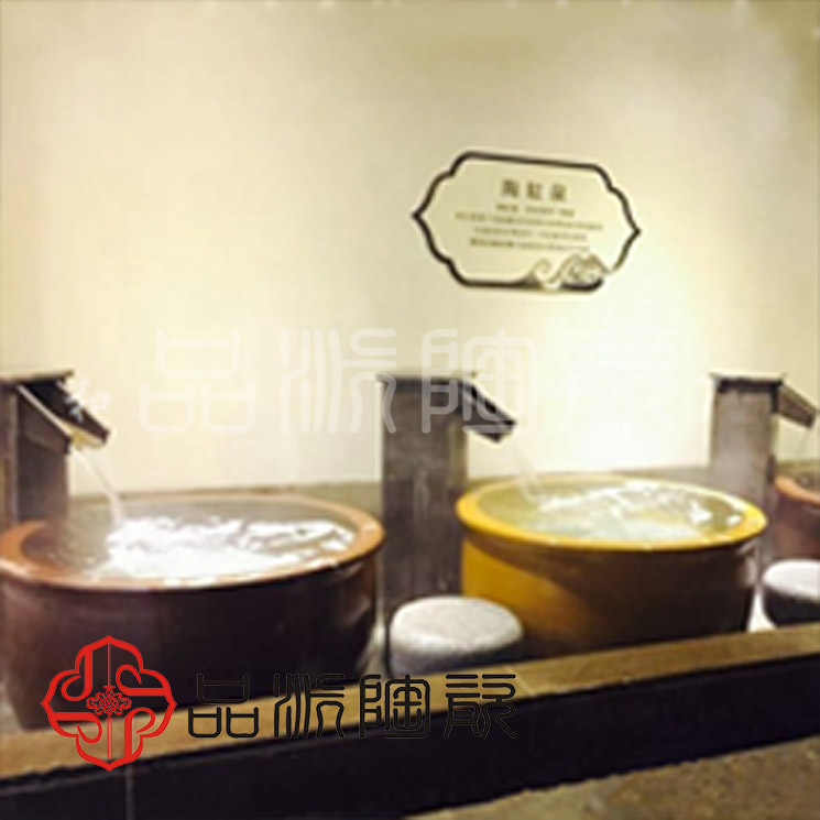 日式极乐汤陶瓷大浴缸青瓦台浴缸洗浴中心SPA浴缸生产