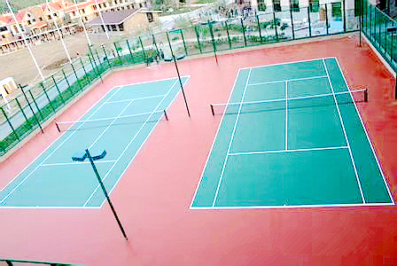 天津南开硬地丙烯酸网球场划线单位我们是厂家