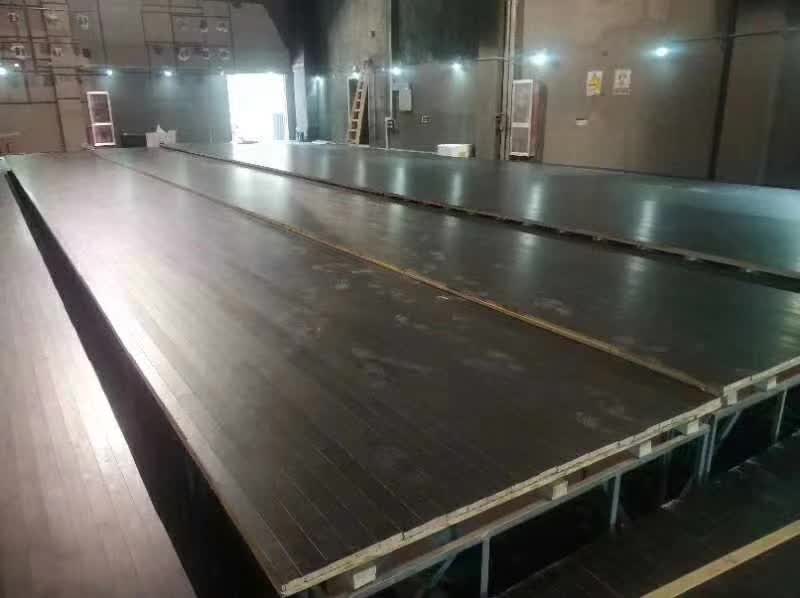舞台专用实木运动地板的结构