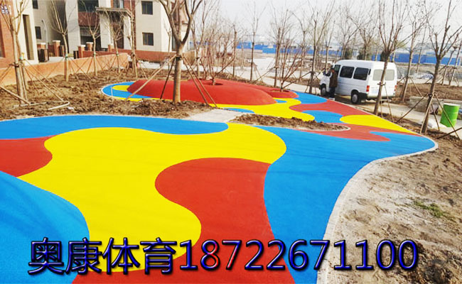 幼儿园塑胶地面铺设 幼儿园橡胶地垫 可移动橡胶地面