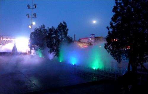 高档居民小区广场绿地喷雾降温设备价格人造雾景观造雾机