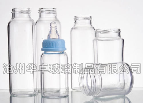 高度透明的婴孩奶瓶择华卓高硼硅材质
