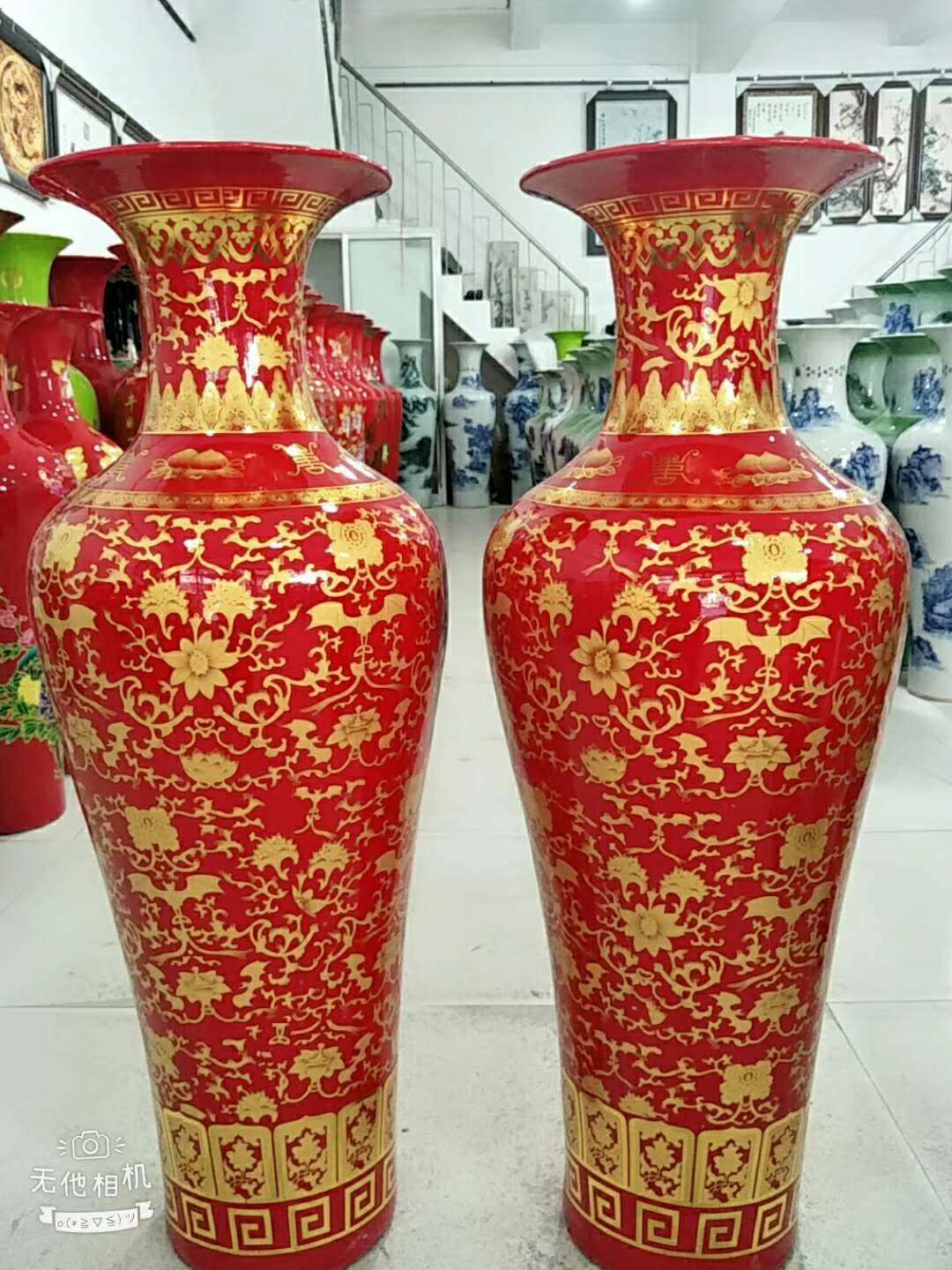 彩绘陶瓷花瓶青花工艺赏瓶创意时尚花瓶