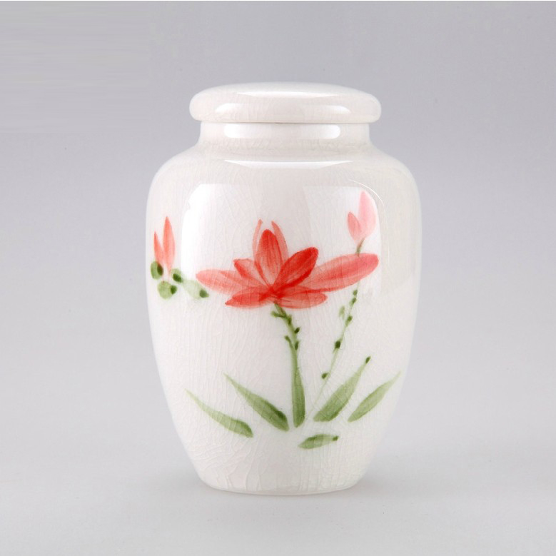 创意陶瓷茶叶罐复古手绘茶叶罐简约礼品茶叶罐