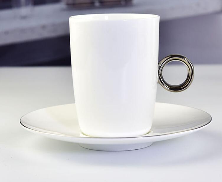 北京杯子定做,高档礼品杯子,咖啡杯带盖带勺,陶瓷杯子