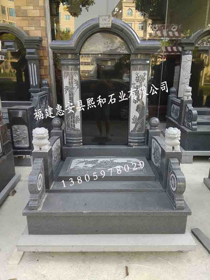 广西墓碑 国内墓碑大型生产厂家批发精雕花岗岩套墓