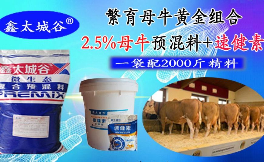 鑫太城谷品牌母牛专用预混料