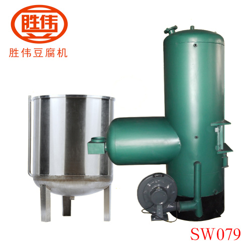 河南胜伟豆制品煮浆系统设备,常压锅炉煮浆机械厂家