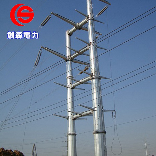 电力钢杆打桩施工10kv35kv电力杆