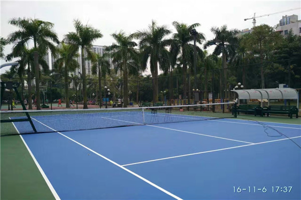  海南专业网球场地面施工围网施工材料厂家