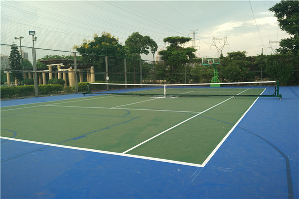 海南专业网球场地面施工围网施工材料厂家