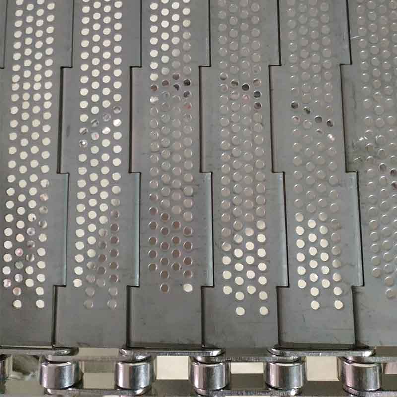 专业生产烘干机链板 定制不锈钢冲孔链板 传动链条