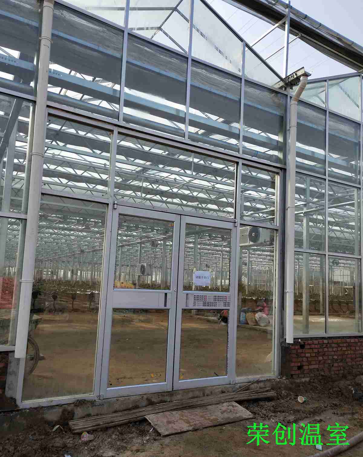 【湖北温室】武汉文洛型连栋玻璃温室方位尺寸设计说明