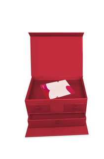 酒红色纸板珠宝盒礼品盒