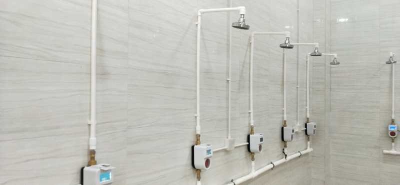 云南健身房智能刷卡器-热水工程专用热水计量水表-宿舍热水打卡用水设备