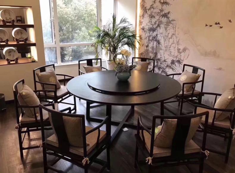 达州市三鑫家具厂定制批发中餐厅成套餐桌椅