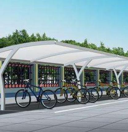 供青海西宁自行车棚膜结构|德令哈公交车棚膜结构优质