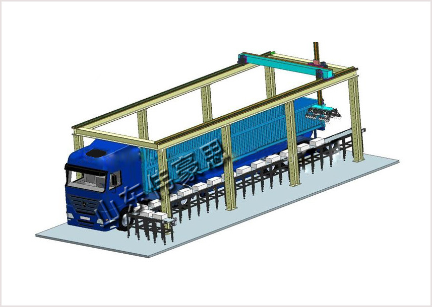 供应桁架式自动装车机设备 陶瓷粉装车机系统