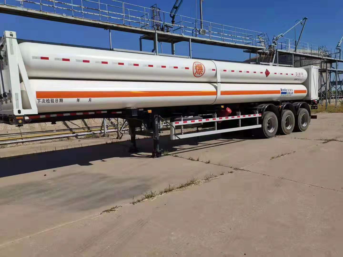 出售二手CNG6管天然气运输车 安瑞科6管天然气运输