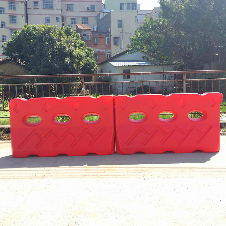 全新吹塑三孔水马塑料水马隔离墩防撞桶市政围栏施工围挡