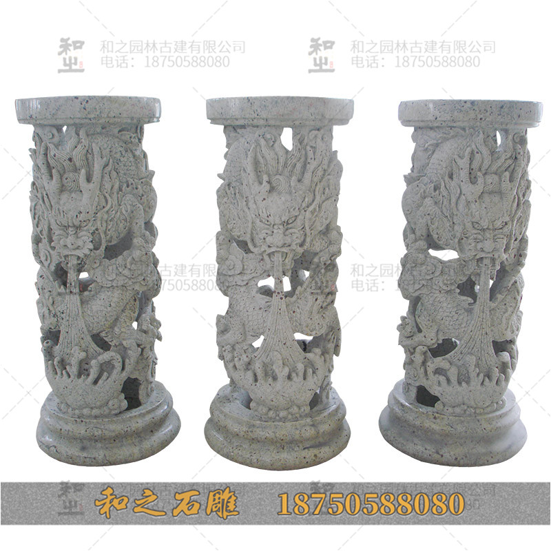 现代一根石雕龙柱多少钱 图片玉石柱子 文化柱方法