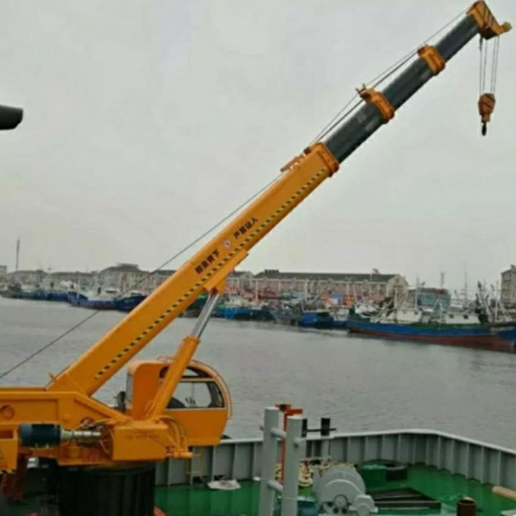 船用伸缩臂起重机 卸货物吊重船吊