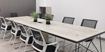 雅驼办公室会议桌椅组合长条洽谈培训桌北欧科技感时尚loft家具