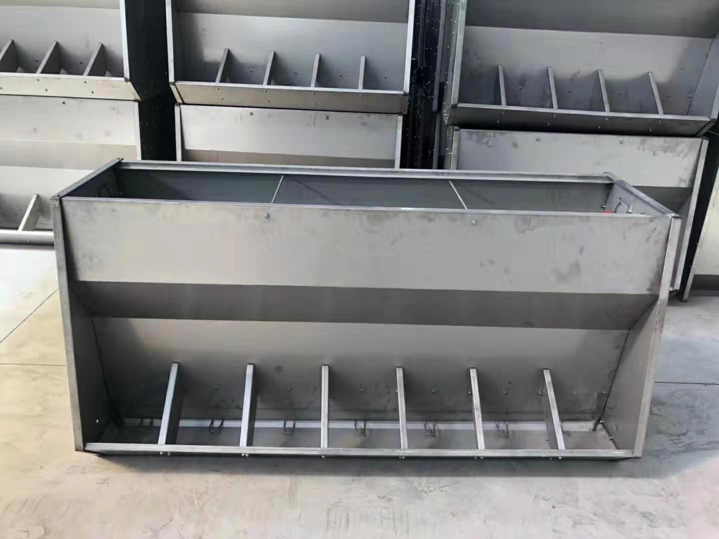 厂家直销不锈钢双面料槽自动下料槽育肥猪料槽保育猪料槽