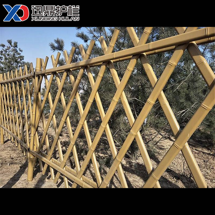 仿竹篱笆庭院竹子栅栏围墙护栏仿竹子栏杆价格生产工厂价