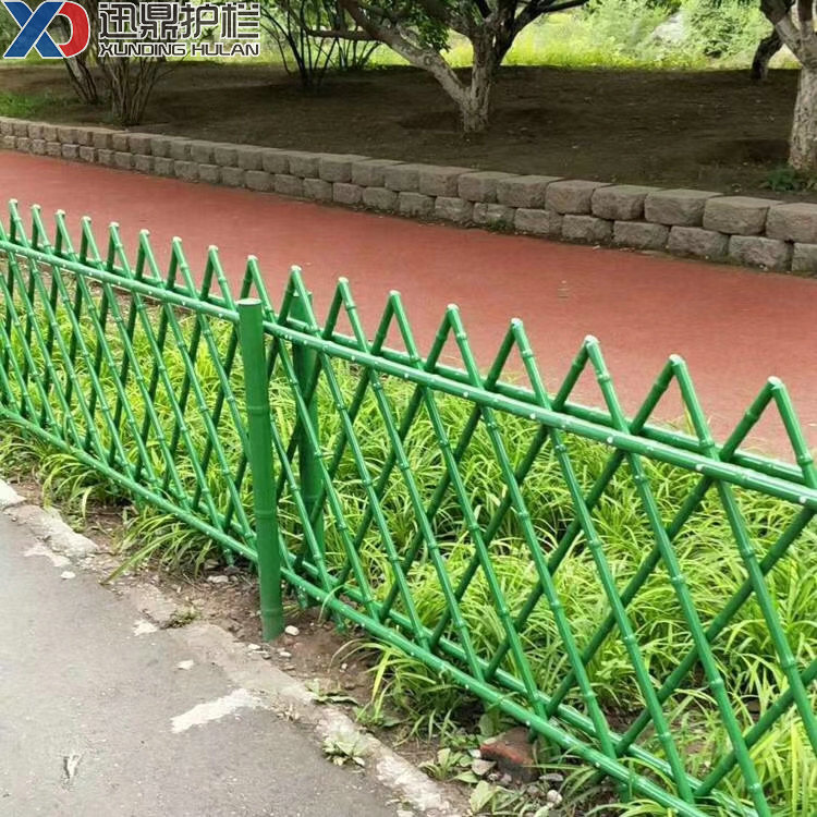 仿竹子栅栏花园菜园伸缩竹竿竹节篱笆护栏围栏批发价格
