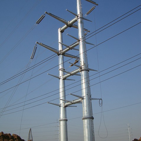 承接河北电力钢杆 单回路电力钢杆定制 钢管杆