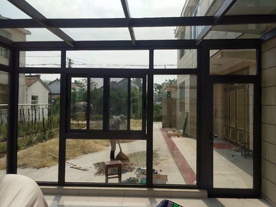 佛山露台玻璃顶阳光房铝合玻璃雨棚制作厂家直销批发价