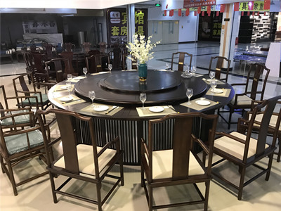 天机厂家供应新中式餐桌 实木餐厅桌椅组合