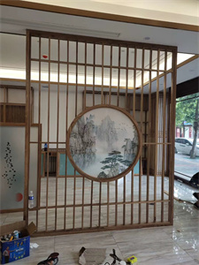 天津新中式实木屏风  隔断客厅卧室遮挡屏风