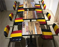 天津餐厅家具组合套装定制安装 西餐厅家具 中餐厅桌椅