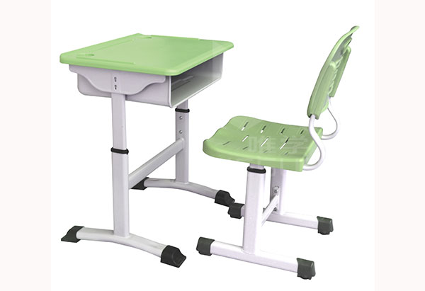 仲达塑胶 学校塑料课桌椅厂家 学生单人课桌凳批发价