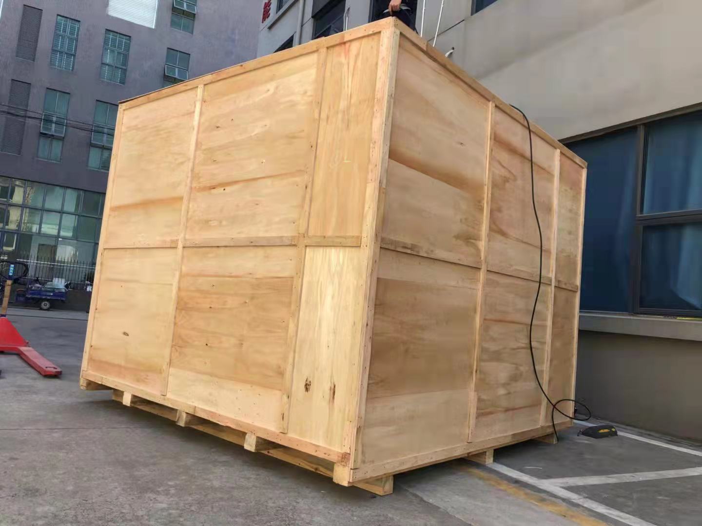 深圳市松岗沙井福永西乡出口木箱真空包装钢带木箱