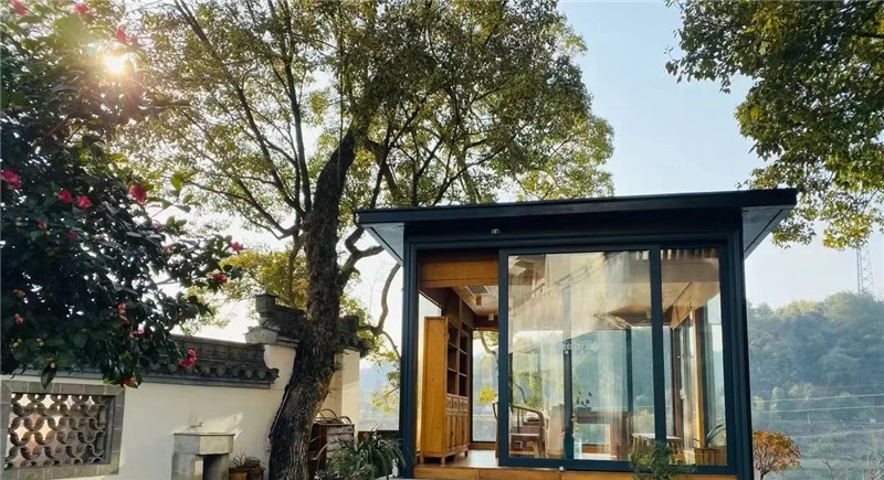 北京铝合金透明玻璃阳光房 花园别墅建筑 支持定制