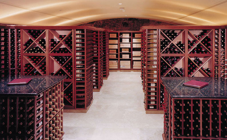 红橡木红酒柜恒温酒柜展示家商用单双开门大容量酒庄酒窖