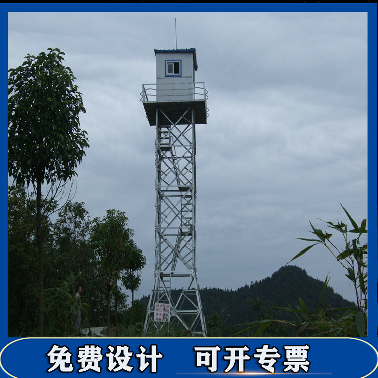 蓬泽供应 监控瞭望塔 角钢材质 质量可靠