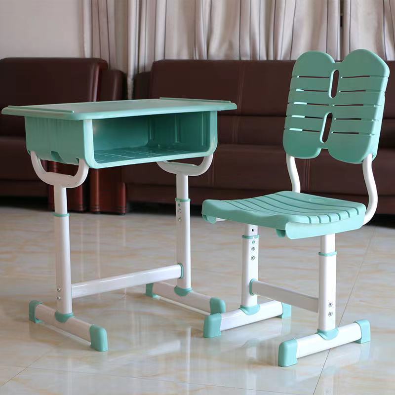 郑州厂家出售学校辅导班中小学生课桌椅abs塑钢课桌凳