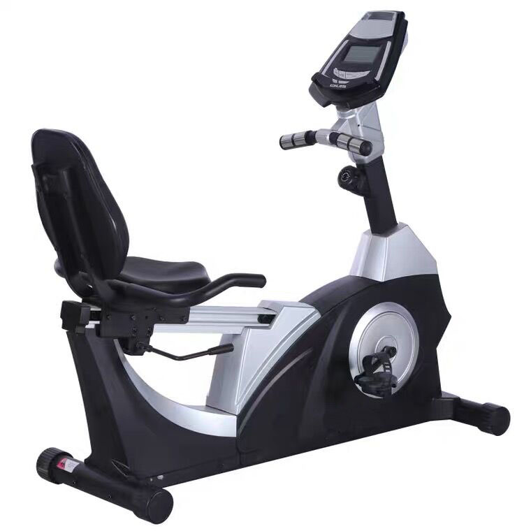 广州单位健身房磁控卧式健身车商用