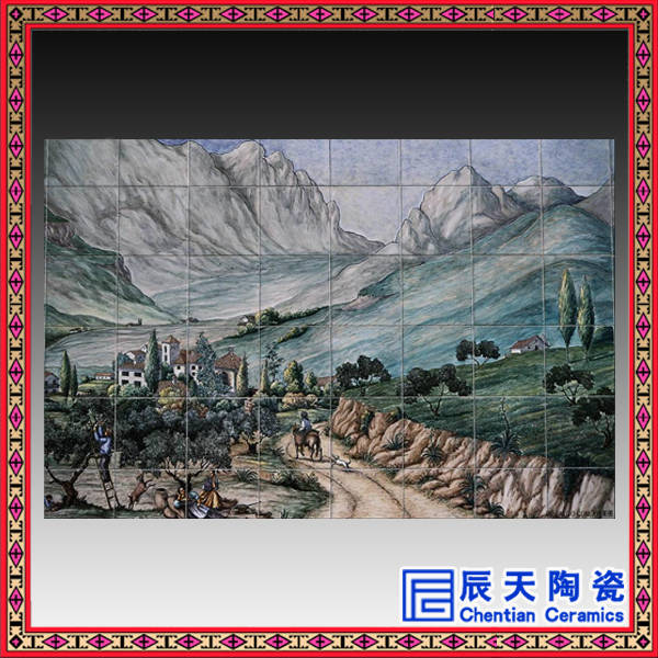 大型山水国画陶瓷壁画