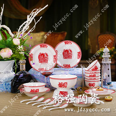 陶瓷餐具图片 定制婚礼礼品
