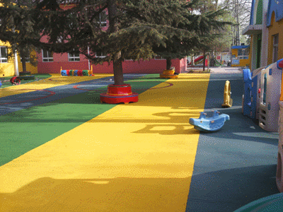 专业虹口幼儿园环保塑胶地坪