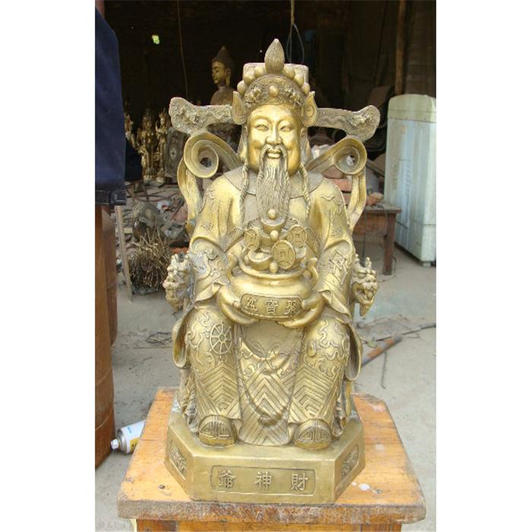唐县聚益铜雕厂 雕塑铸造大型小型东海龙王神像 青铜黄铜工艺摆件