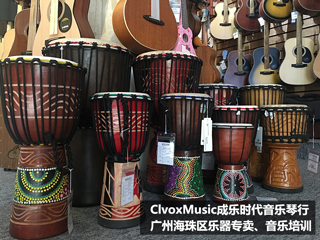 广州专业架子鼓非洲鼓卡宏鼓专卖销售培训乐器店琴行