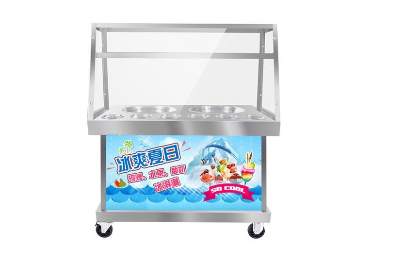 郑州炒酸奶机多少钱一台-一键操作炒酸奶机