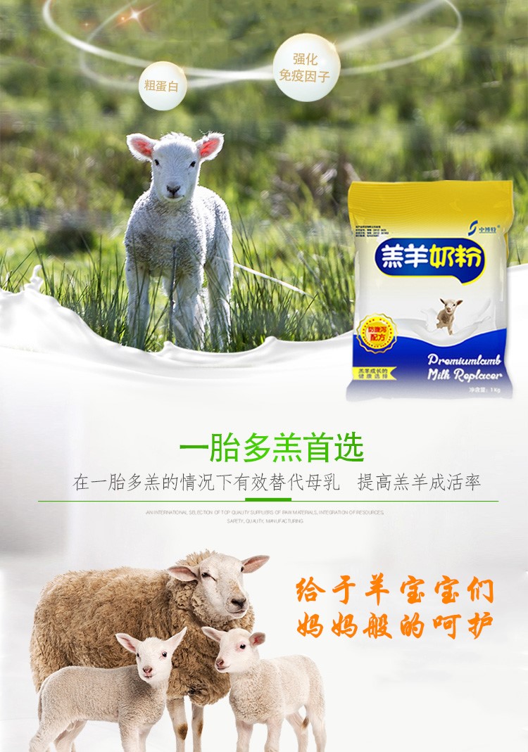 羔羊断奶用的小羊奶粉代乳粉
